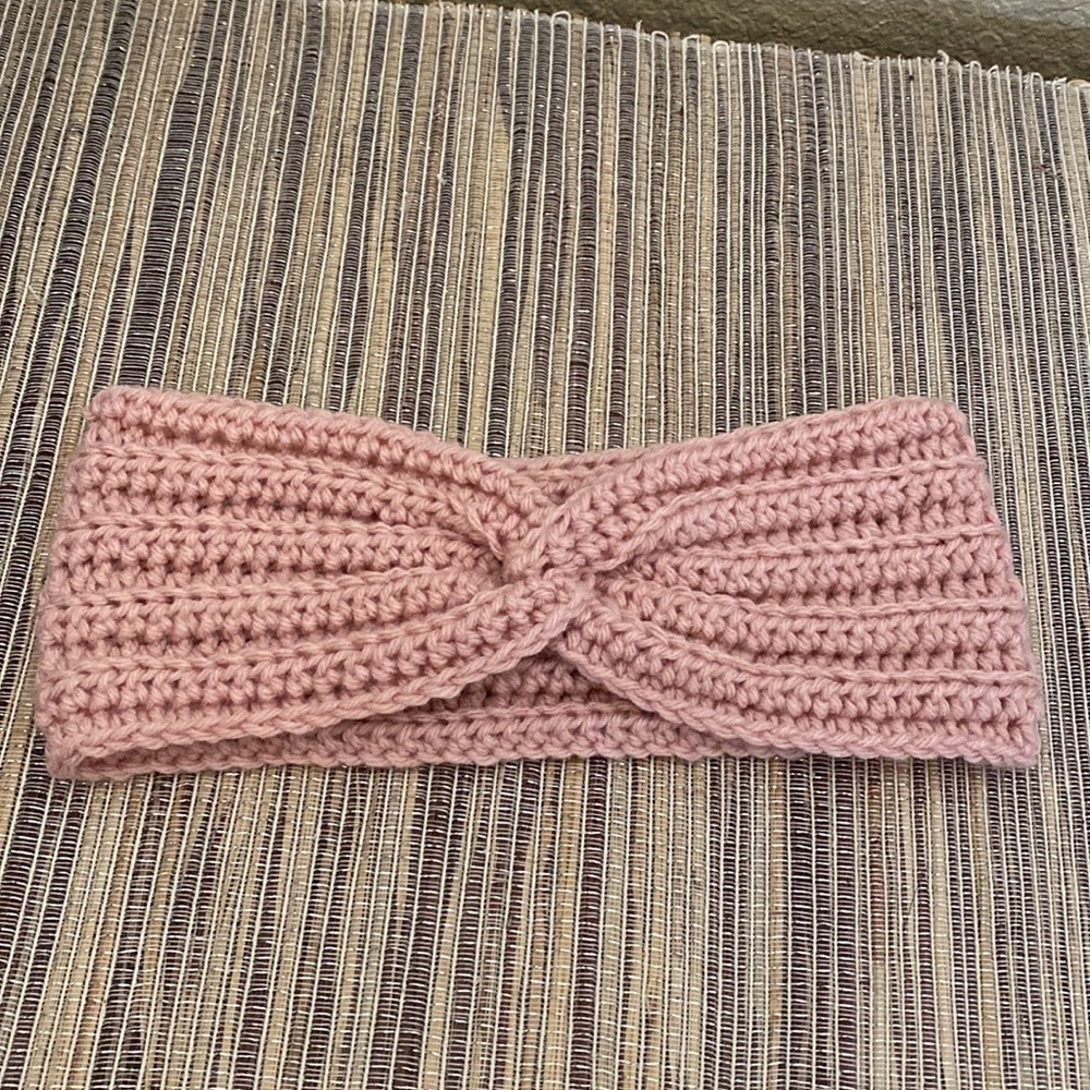 Crochet Twisted Headband/Ear-warmer